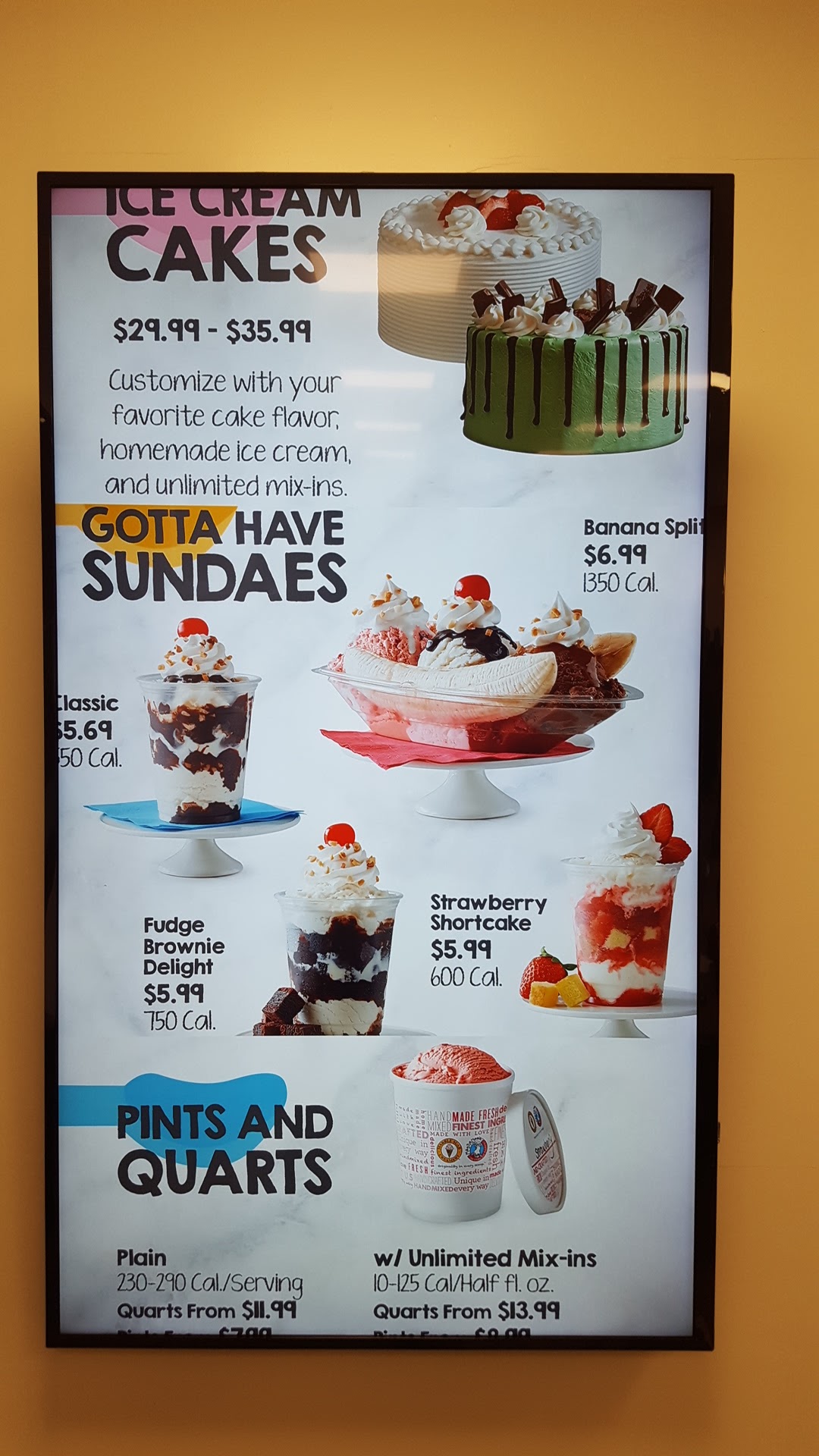 Marble Slab Creamery Menu