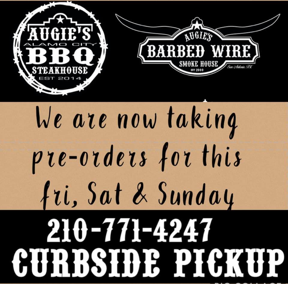 Augie's Alamo City BBQ Steakhouse 909 Broadway St, San Antonio