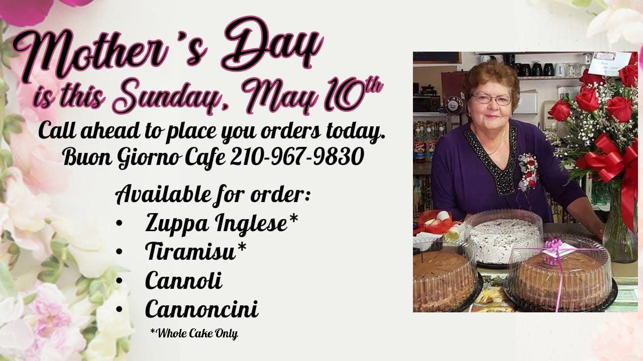Buon Giorno Cafe 15033 Nacogdoches Rd # 201, San Antonio
