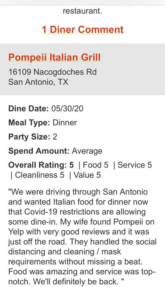 Pompeii Italian Grill 16109 Nacogdoches Rd, San Antonio