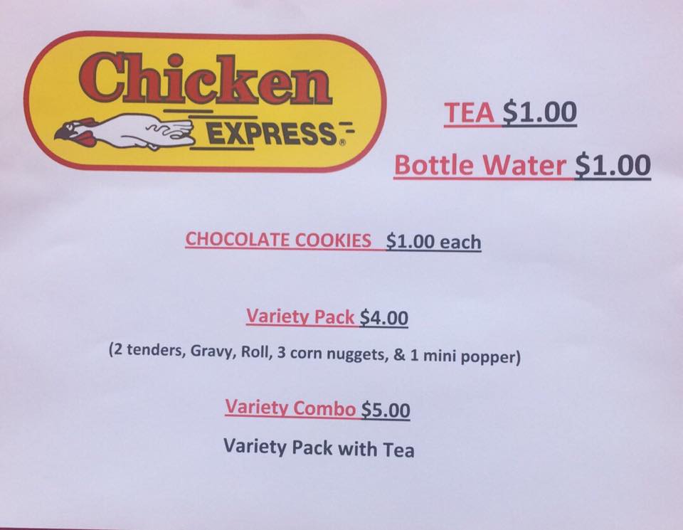 Chicken Express Menu