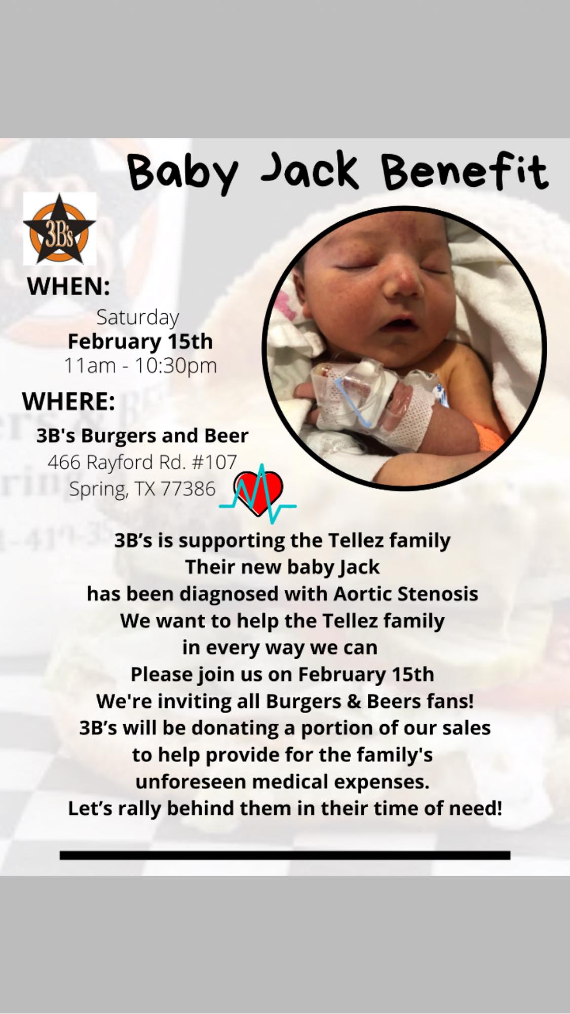 3B's Burgers & Beer 466 Rayford Rd #107, Spring