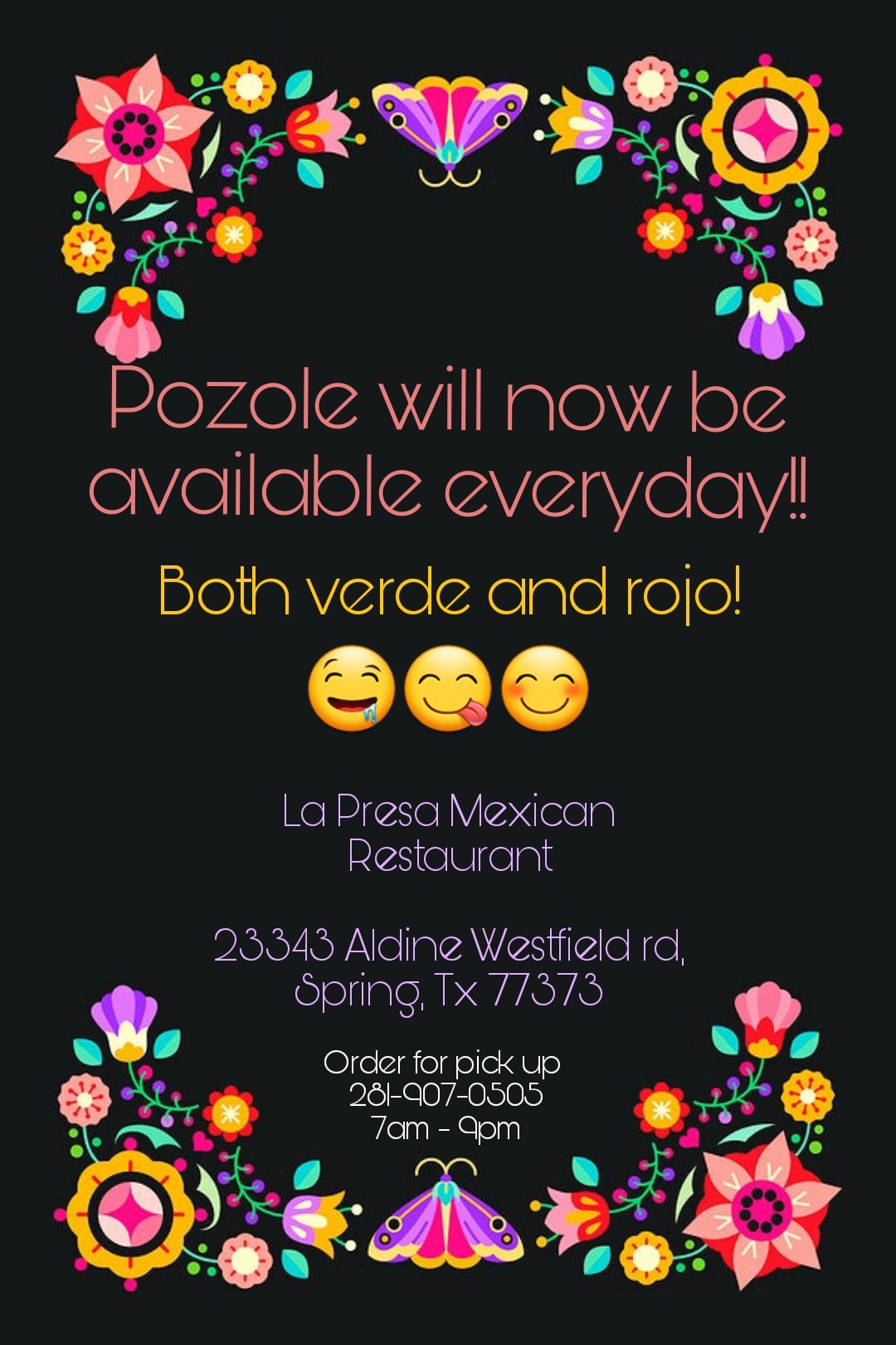 La Presa Mexican Restaurant 23343 Aldine Westfield Rd, Spring