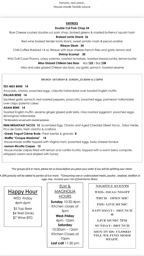 The Black Sheep Bistro 206 Magnolia St, Spring