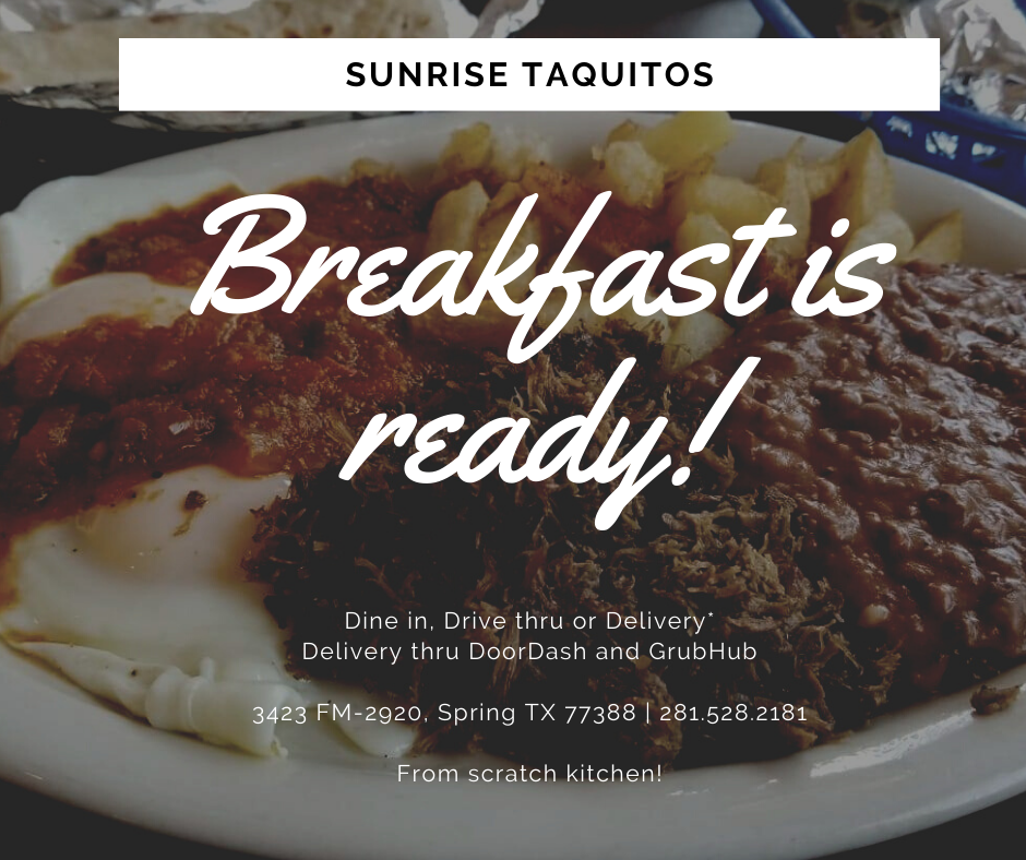 Sunrise Taquitos 3425 Farm to Market 2920 #100, Spring