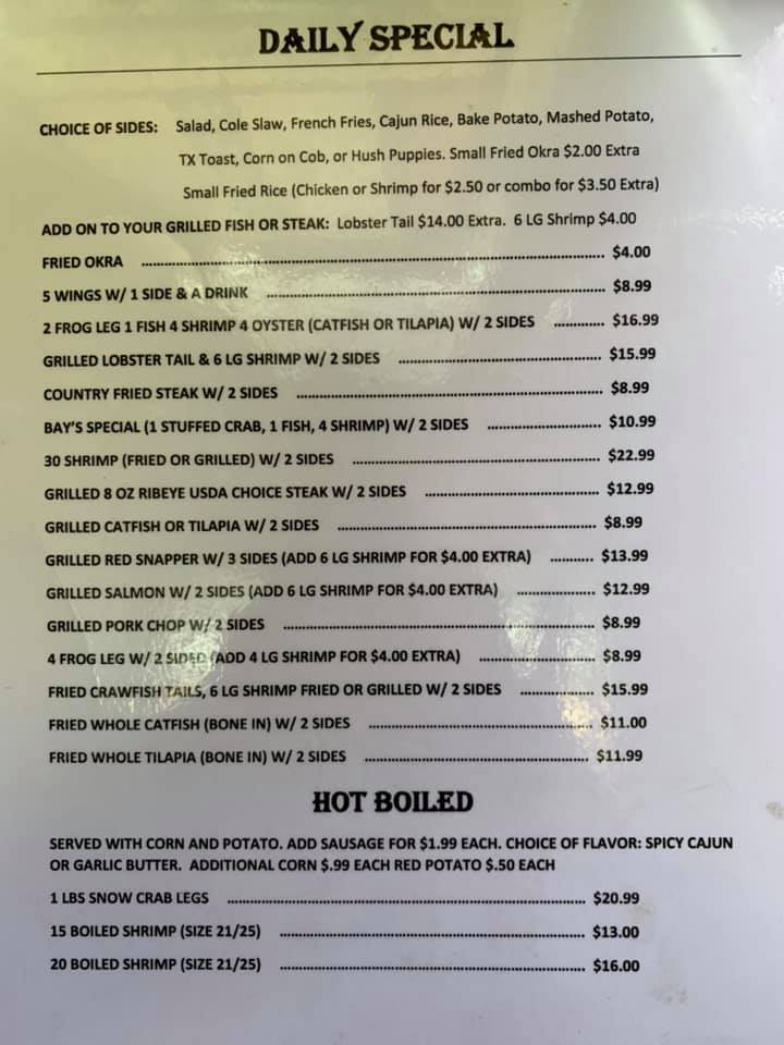 Bay Seafood Restaurant 23201 Aldine Westfield Rd, Spring