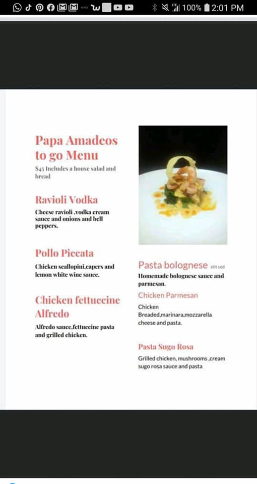 Papa Amadeos 25602, I-45 Suite 101, Spring
