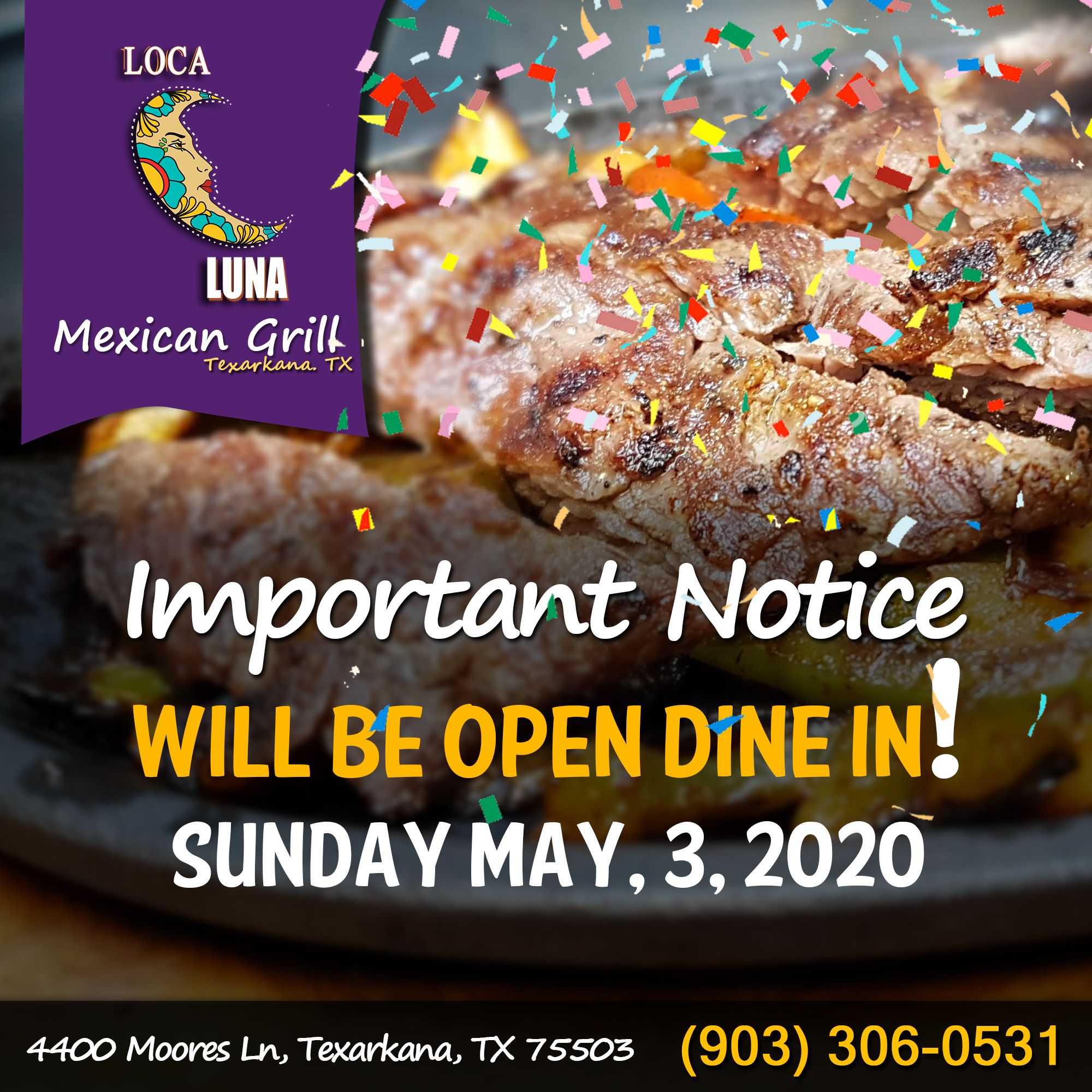 Loca Luna Mexican Restaurant 4400 Moores Ln, Texarkana
