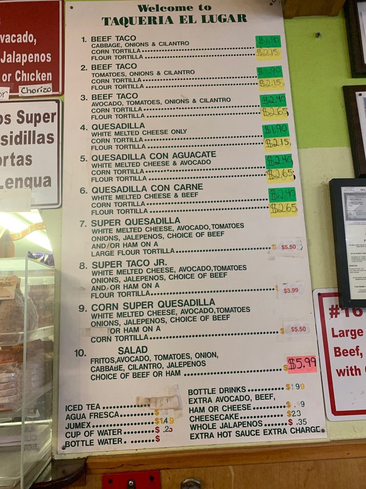 Taqueria El Lugar 1716 E Gentry Pkwy, Tyler