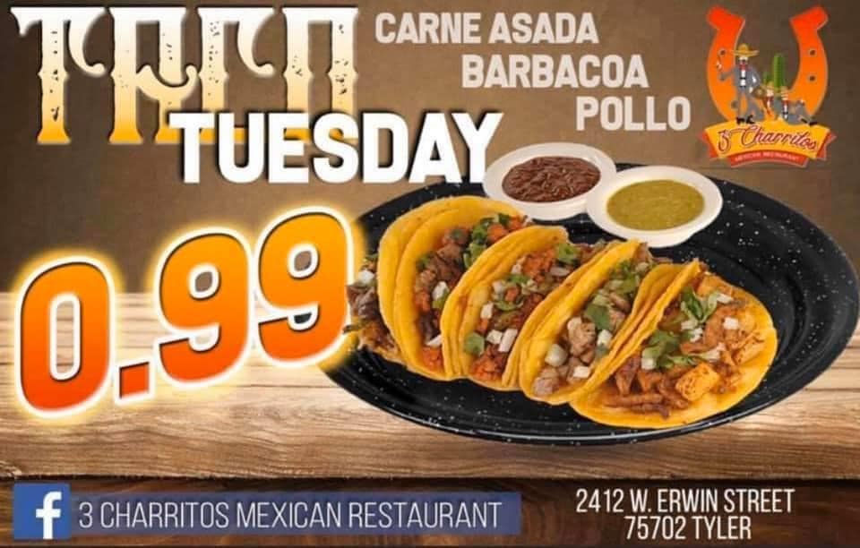 3 Charritos Mexican Restaurant 2412 W Erwin St, Tyler