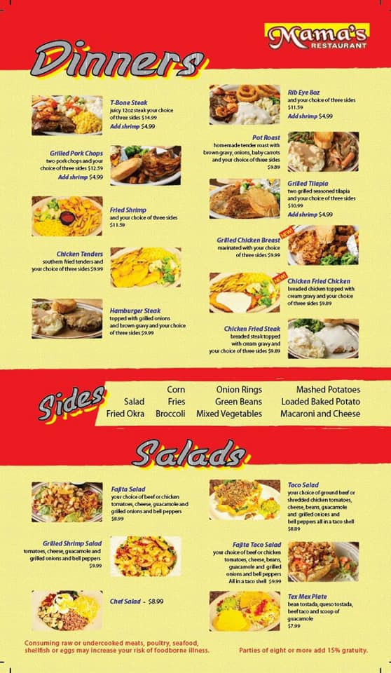 Mama's Restaurant 2105 E 5th St, Tyler