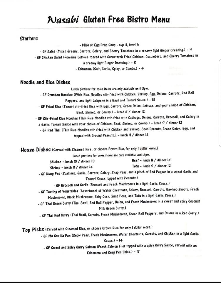 Wasabi Sushi Bar & Asian Bistro 5617 S Donnybrook Ave, Tyler