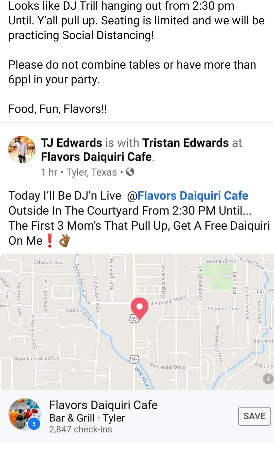 Flavors Daiquiri Cafe 3502 S Broadway Ave #404, Tyler
