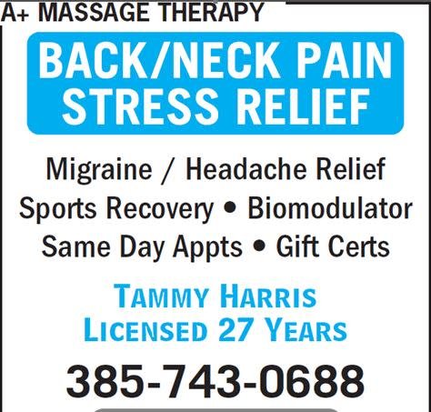 A+ Massage Therapy 260 E 3900 S, Millcreek