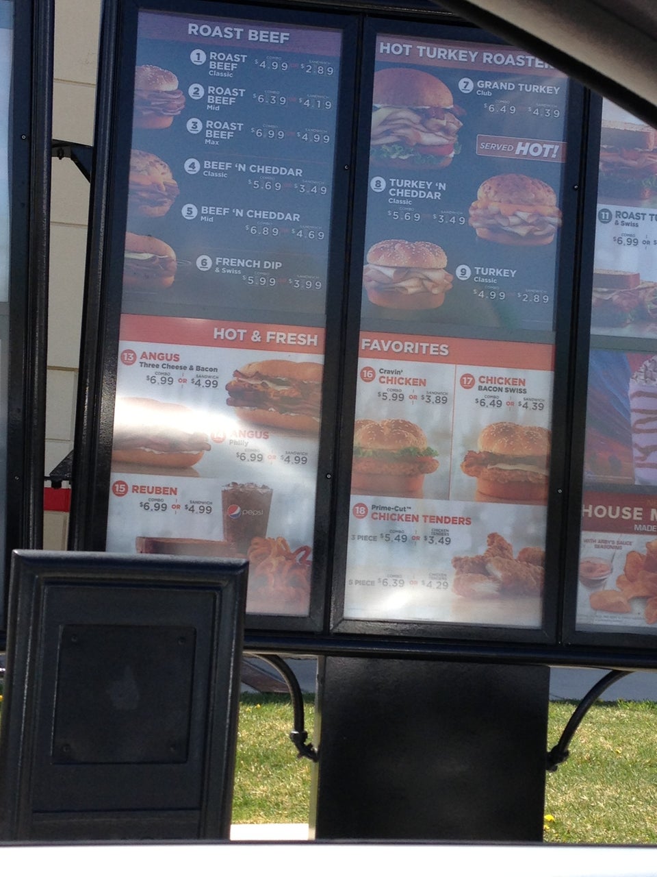 Arby's Menu