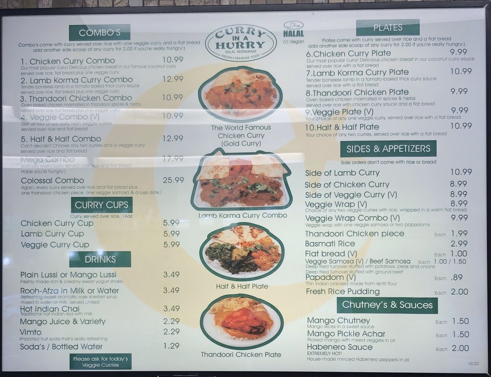 Curry in a Hurry 2020 State St, Salt Lake City