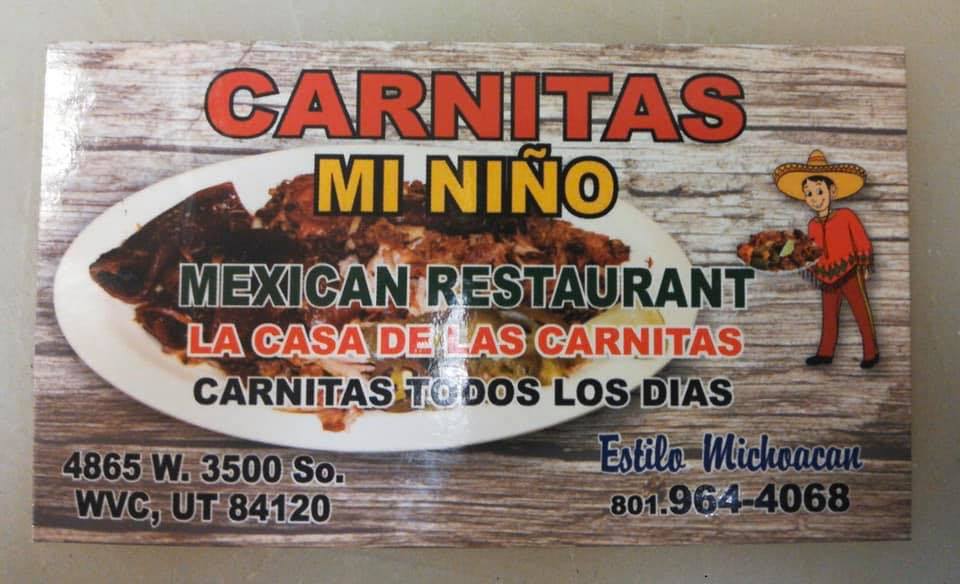 Mi Niño Mexican Restaurant 4865 W 3500 S, West Valley City
