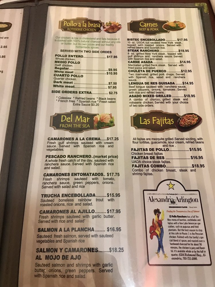 El Pollo Ranchero Inc 6324 Richmond Hwy, Alexandria