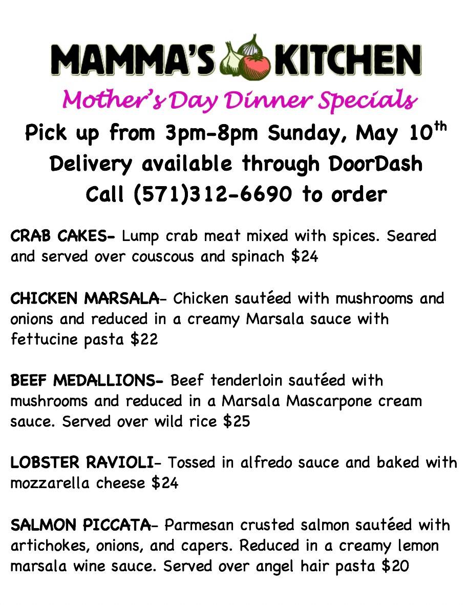 Mamma's Kitchen 7601 Fordson Rd, Alexandria