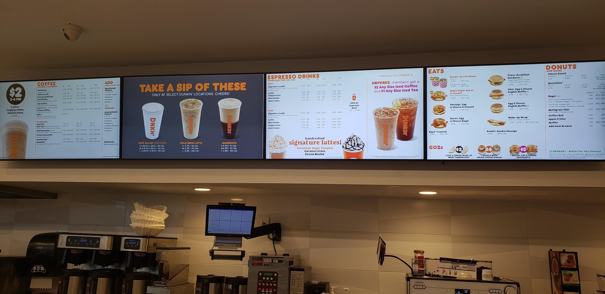 Dunkin' Menu