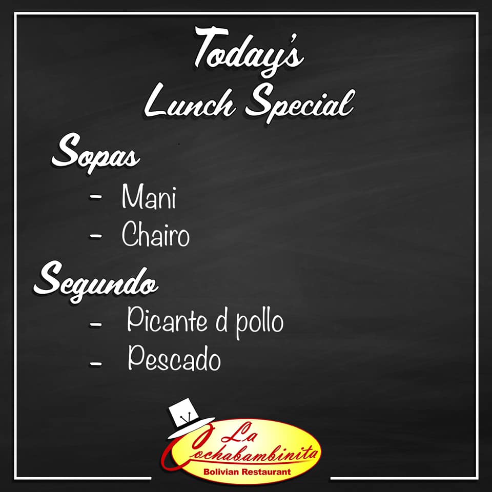 La Cochabambinita Restaurant 6653 Little River Turnpike, Annandale