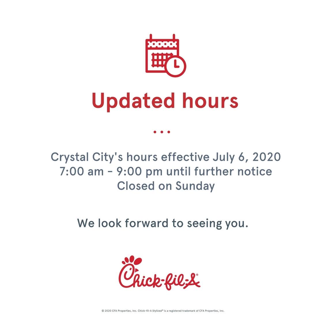 Chick-fil-A 2200 Crystal Dr Ste G, Arlington