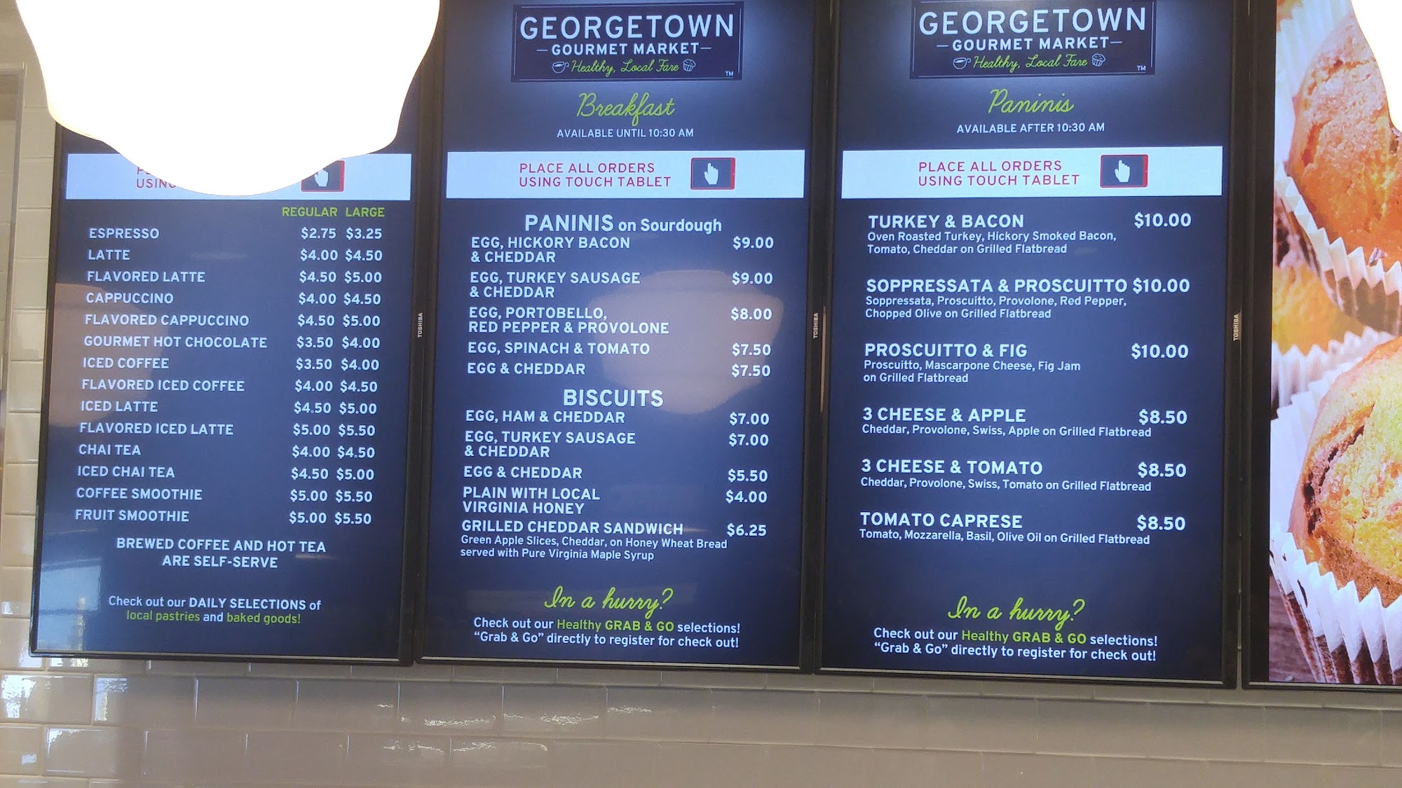 Georgetown Market Menu