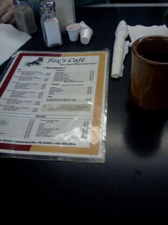 Fox's Cafe 403 Avon St, Charlottesville