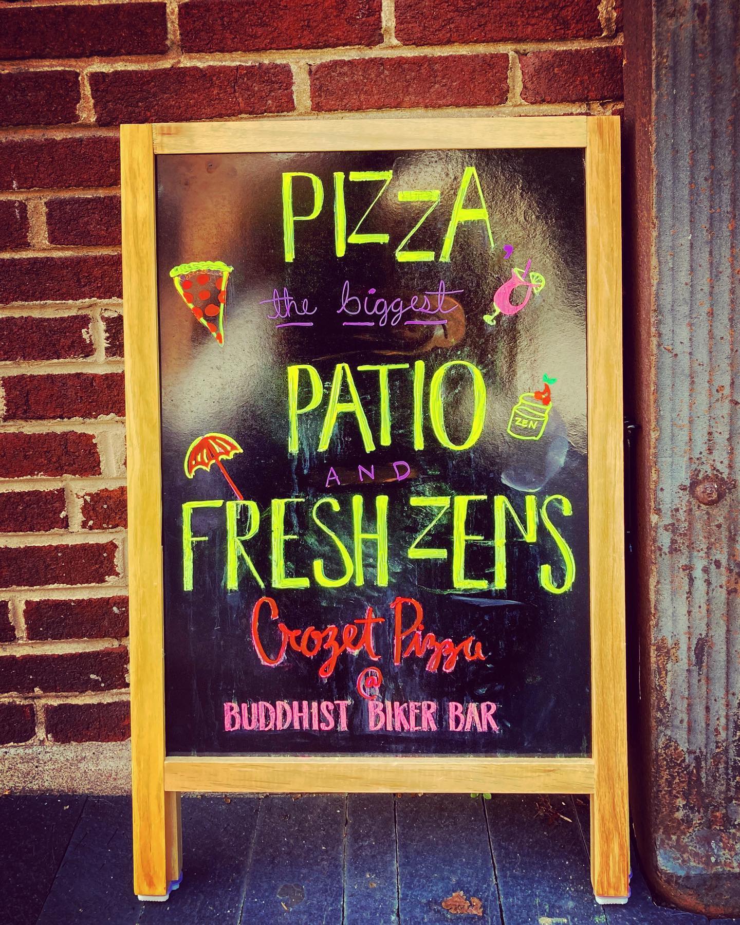 Crozet Pizza at Buddhist Biker Bar 20 Elliewood Ave, Charlottesville