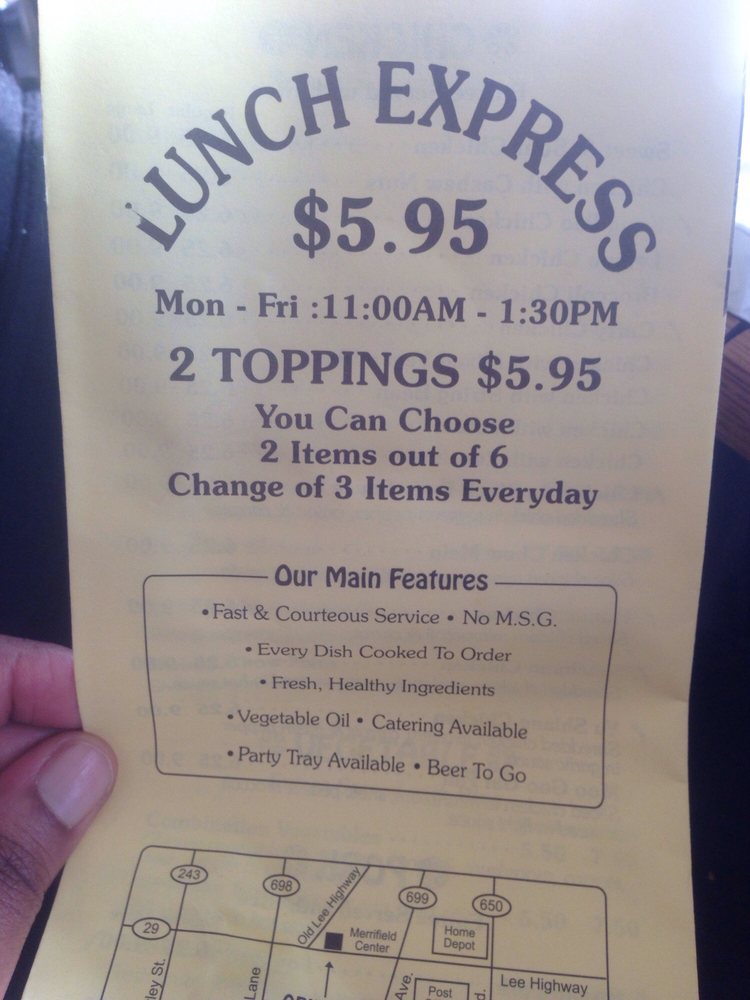 Oriental Cafe 8558A Lee Hwy # A, Fairfax