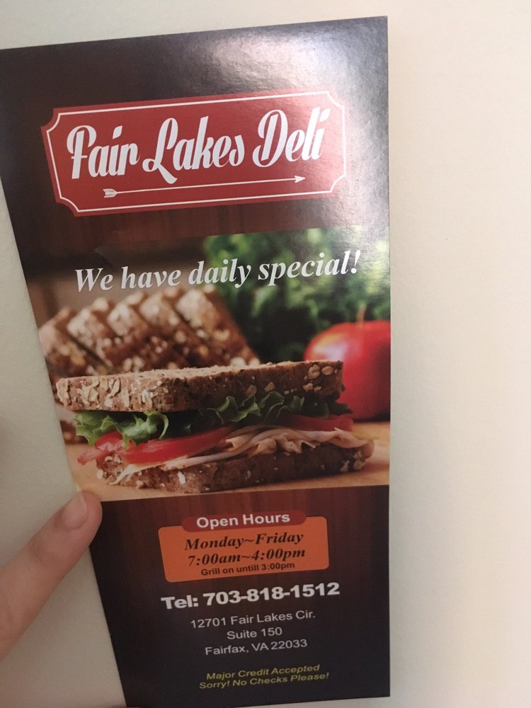 Fair Lakes Deli 12701 Fair Lakes Cir, Fairfax