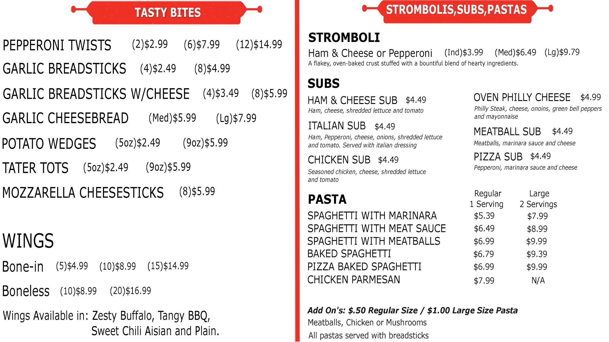 Closed permanently Menu