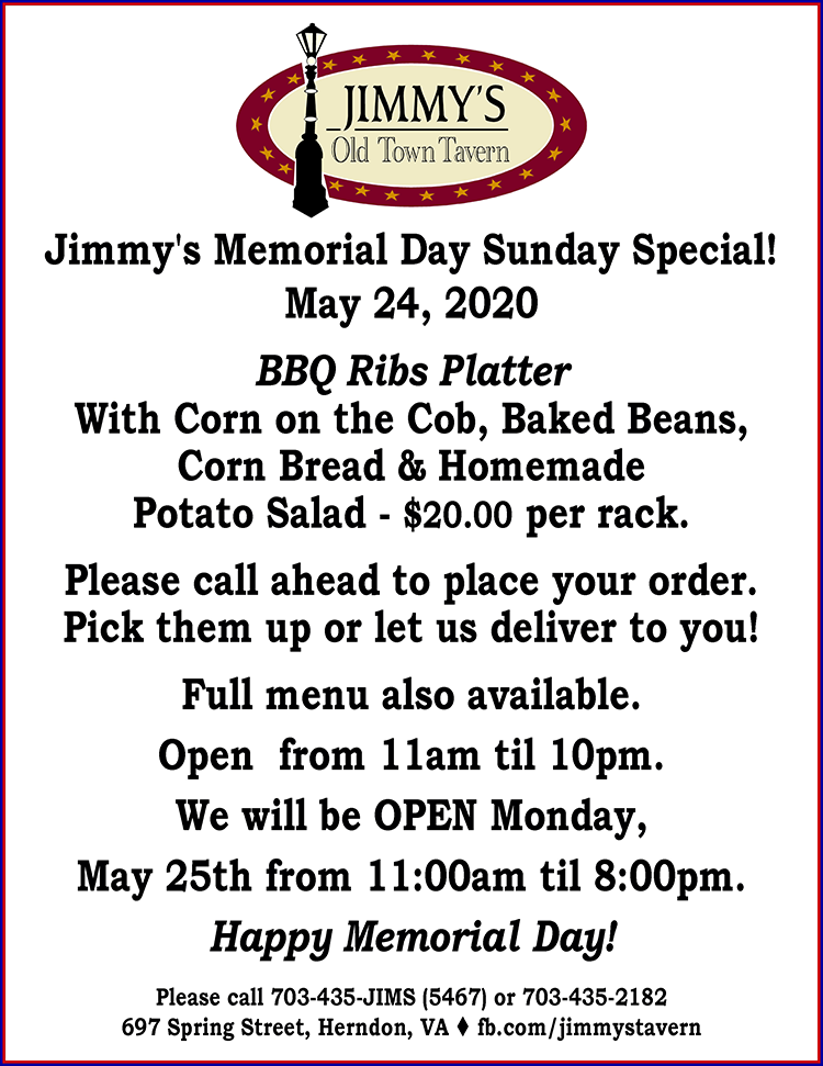 Jimmys Old Town Tavern 697 Spring St, Herndon