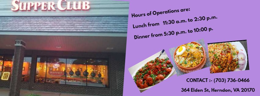 Supperclub of india 364 Elden St, Herndon