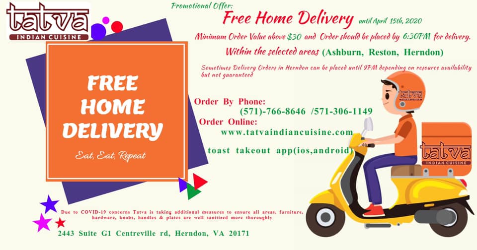 Tatva Indian Cuisine 2443 Centreville Rd G1, Herndon