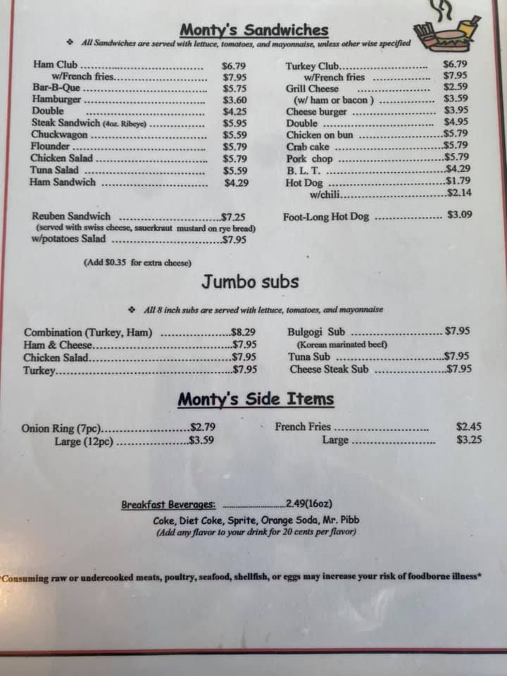 Monty's Restaurant 9607 Warwick Blvd, Newport News