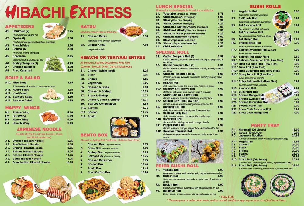 Hibachi Express 12971 Jefferson Ave #103, Newport News