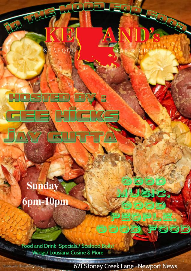 Keland’s Louisiana Seafood Bar & Grill 621 Stoney Creek Ln, Newport News
