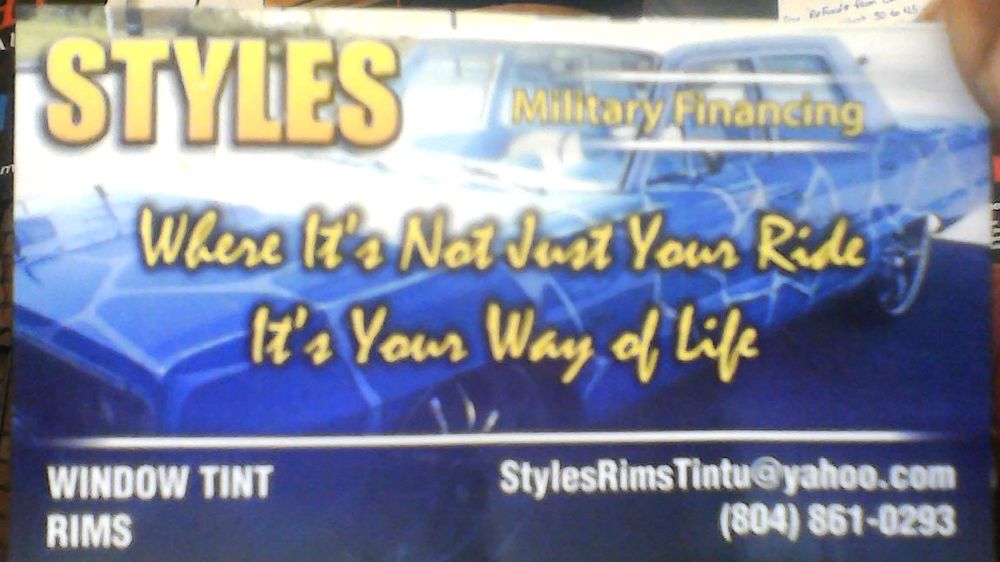 STYLES UNLIMITED RIMS /WINDOW TINTING