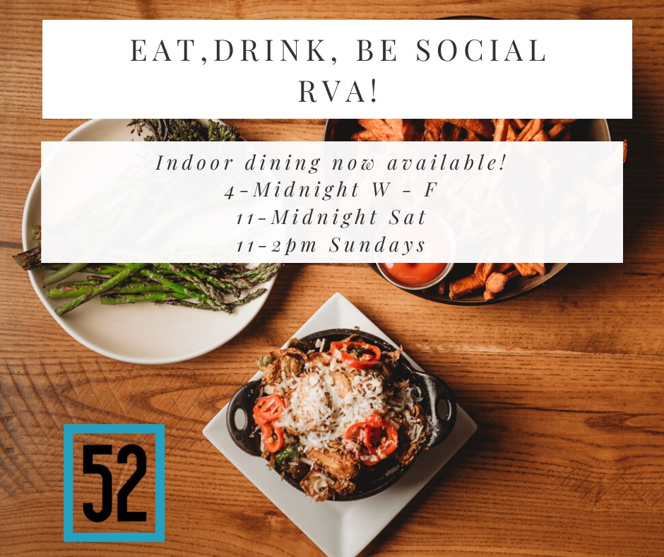 Social52 Kitchen & Craft Bar 2619 W Main St, Richmond