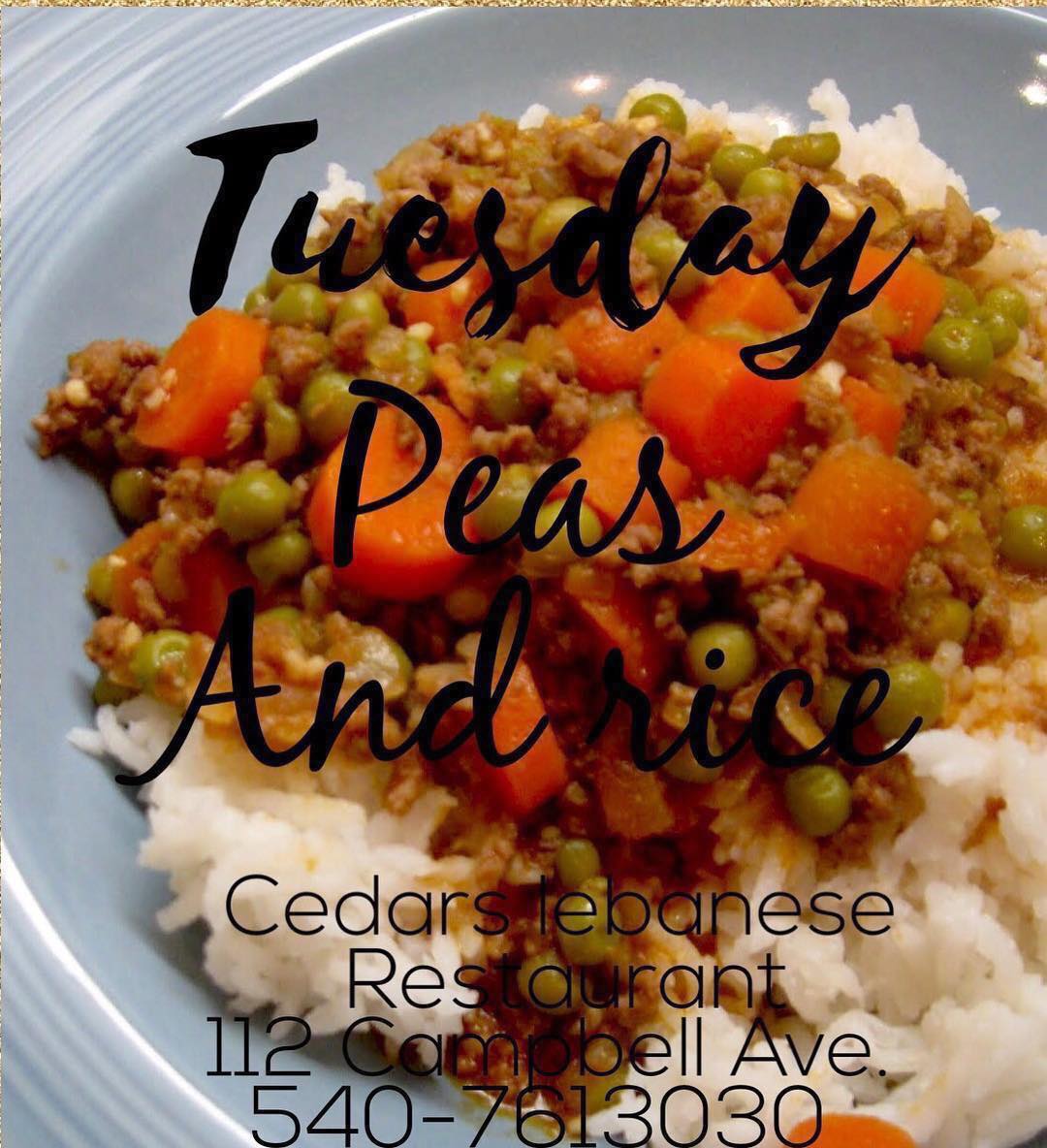 Cedars Lebanese Restaurant 112 Campbell Ave SE, Roanoke