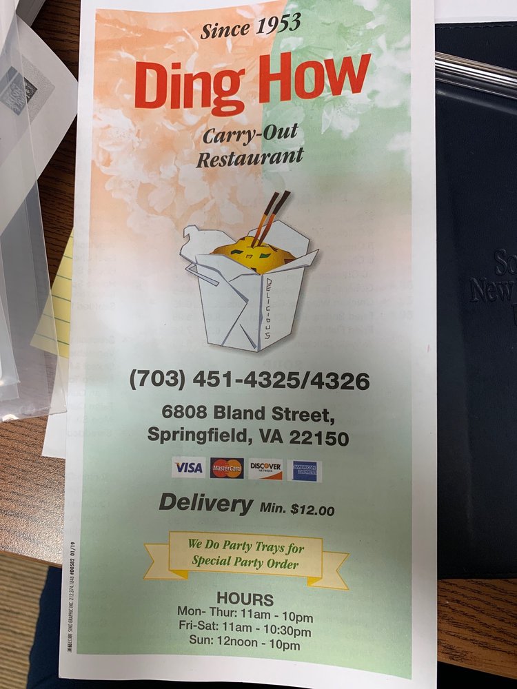 Ding How Carry Out 6808 Bland St, Springfield
