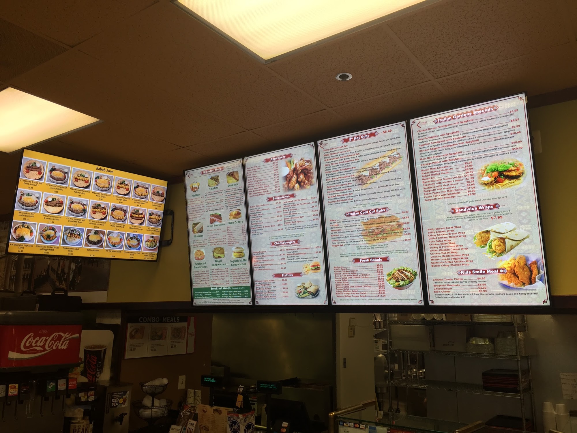 Italian Gardens Menu