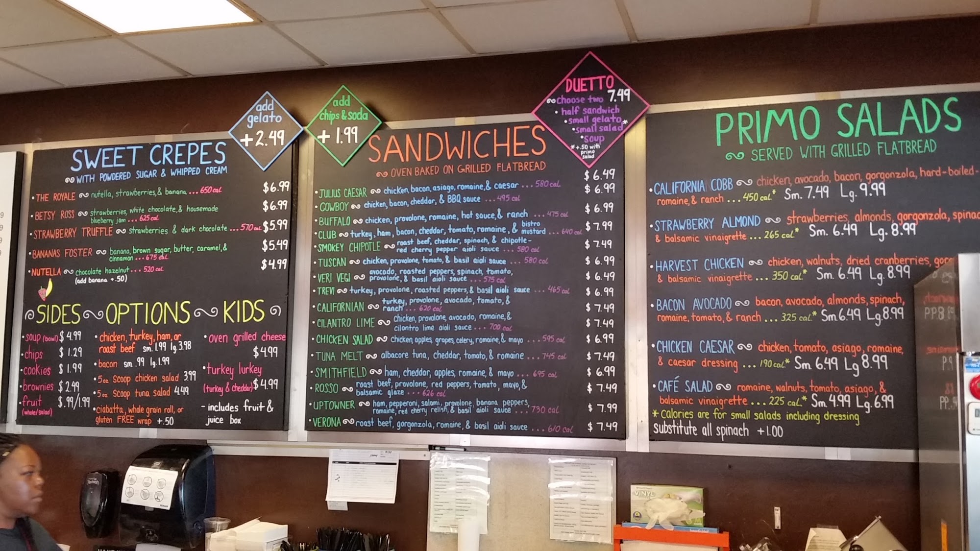 Confetti Cafe & Gelato Menu