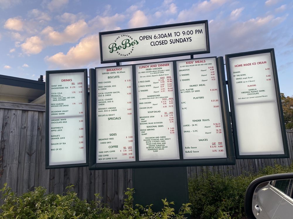 BoBo's Fine Chicken 3139 Shore Dr #1120, Virginia Beach