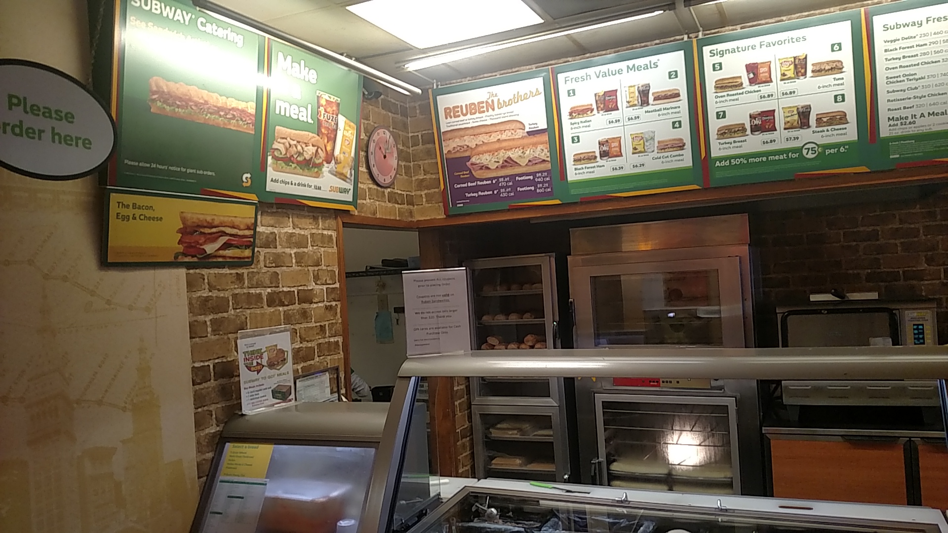 Subway Menu