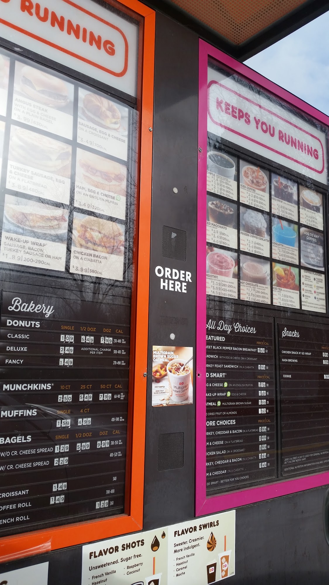 Dunkin' Menu
