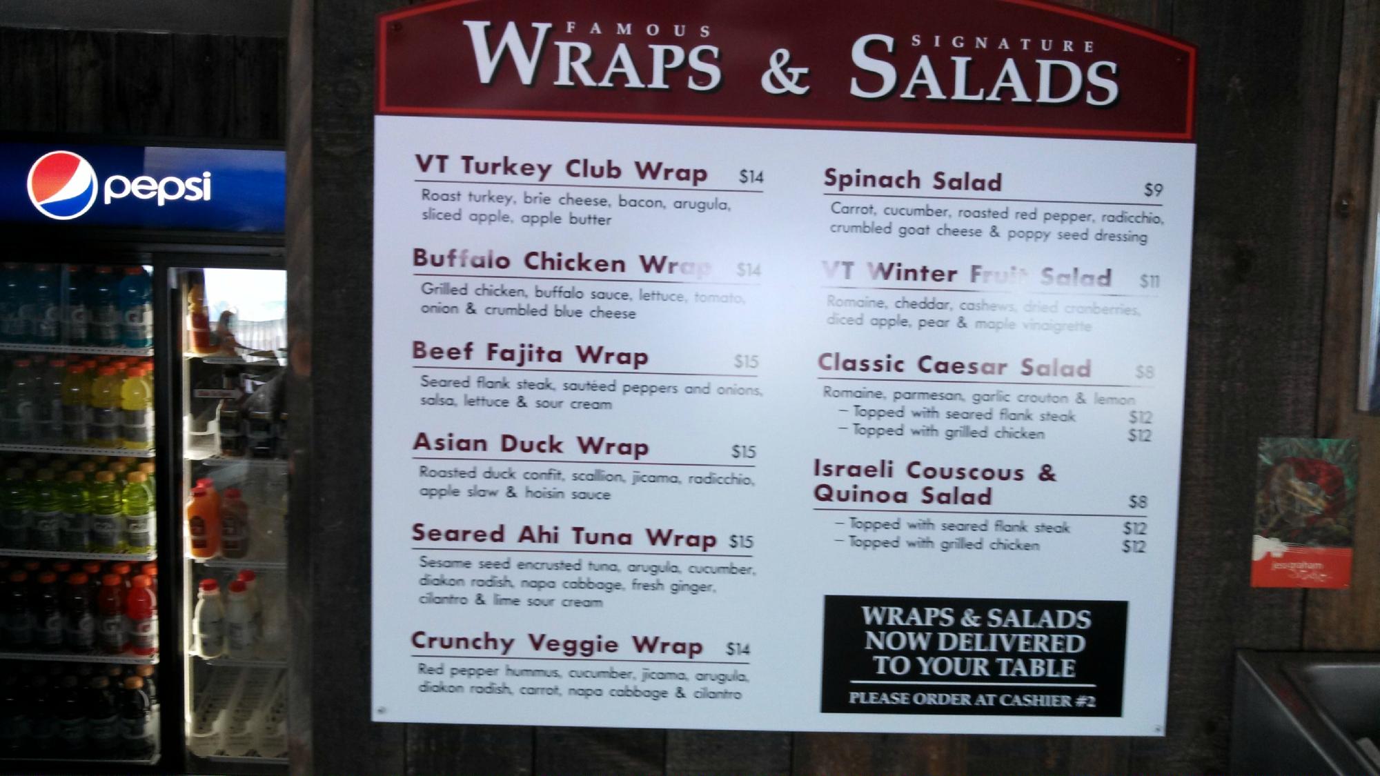 Octagon Café & Gallery Menu