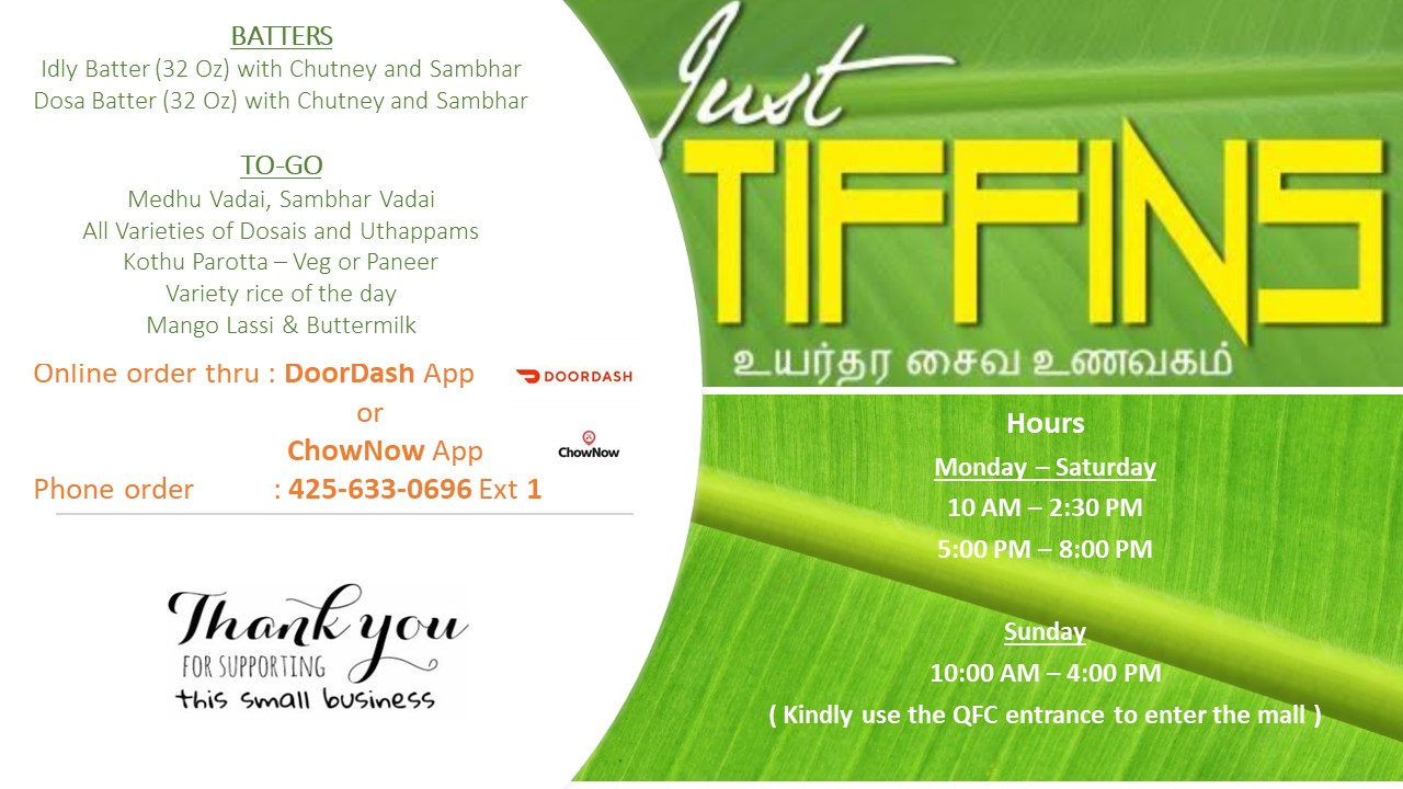JustTiffins 15600 NE 8th St, Bellevue