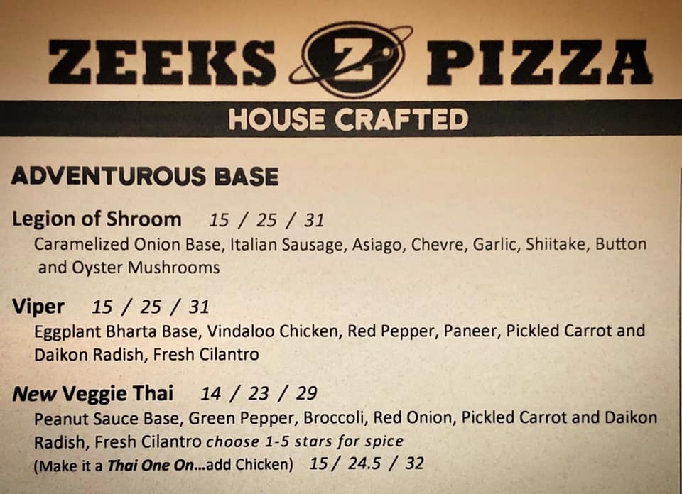 Zeeks Pizza of Redmond 16015 Cleveland St suite 100, Redmond